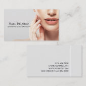 Carte De Visite Injecteur d'infirmière esthétique Chirurgien esthé (Devant / Derrière)