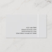 Carte De Visite Injecteur d'infirmière esthétique Chirurgien esthé (Dos)