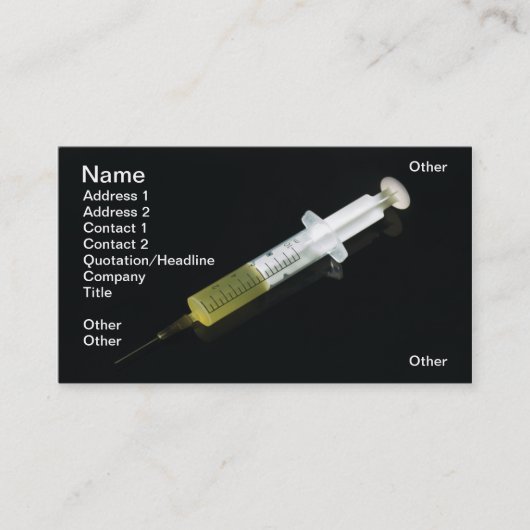 Carte De Visite Injection (Devant)