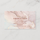 Carte De Visite Ink et marbre doré moderne (Dos)