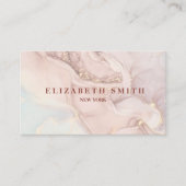 Carte De Visite Ink et marbre doré moderne (Devant)