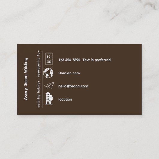 Carte De Visite Inner Oracle | Third Eye Design (Dos)