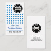 Carte De Visite Innovative Creative Blue Water Drops Lavage De Voi (Devant / Derrière)