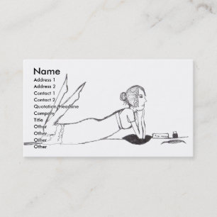 Carte De Visite Inscription de Jane Austen