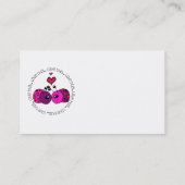 Carte De Visite Insecte d'amour de Valentine (Dos)