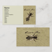 Carte De Visite Insecte de la faune de l'abeille Queen (Devant / Derrière)
