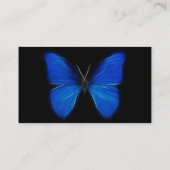 Carte De Visite Insecte de vol bleu de papillon (Dos)