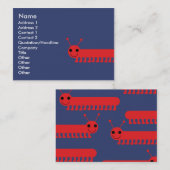 Carte De Visite Insecte - potelé (Devant / Derrière)