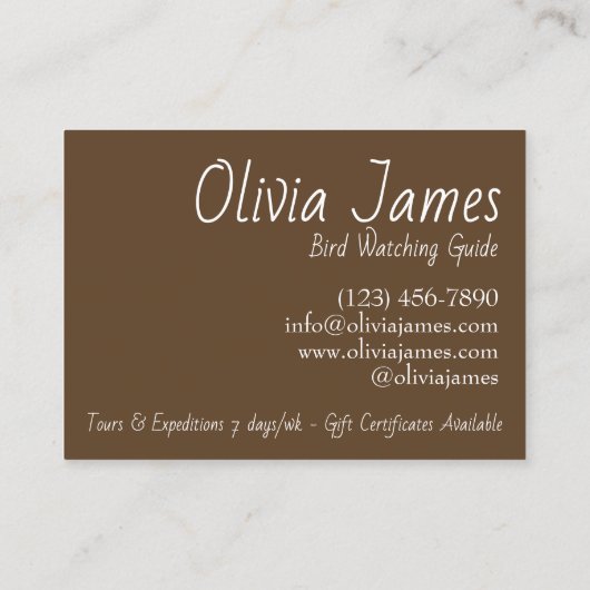 Carte De Visite Inséparable des Hawks à queue rouge observant l'hi (Dos)