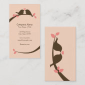 Carte De Visite Inséparables de chocolat (Devant / Derrière)