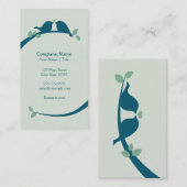 Carte De Visite Inséparables de marine (Devant / Derrière)