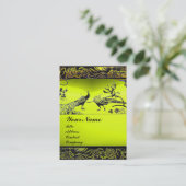 Carte De Visite INSÉPARABLES mariages, noir blanc, jaune topaz (Debout devant)