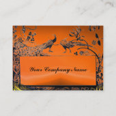 Carte De Visite INSÉPARABLES mariages noir blanc, orange jaune aga (Dos)