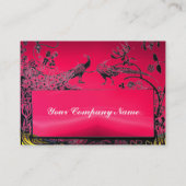 Carte De Visite INSÉPARABLES mariages noir blanc, rouge rose rubis (Dos)