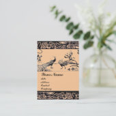 Carte De Visite INSÉPARABLES mariages, noir et blanc, rose (Debout devant)