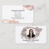 Carte De Visite Insérer un Modèle photo pour les professionnels (Devant / Derrière)