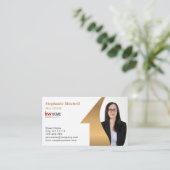 Carte De Visite Insérer une photo Ajouter un modèle photo Agent im (Debout devant)