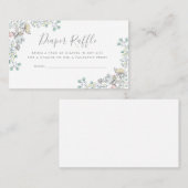 Carte De Visite Insertion d'invitation de baby shower de la (Devant / Derrière)