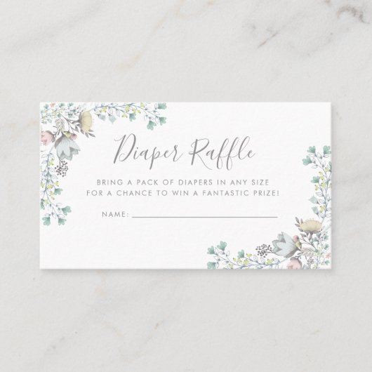 Carte De Visite Insertion d'invitation de baby shower de la (Devant)