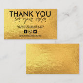 Carte De Visite Insertion multimédia Gold Trendy (Devant / Derrière)