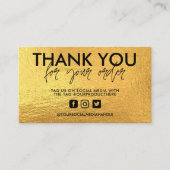 Carte De Visite Insertion multimédia Gold Trendy (Devant)