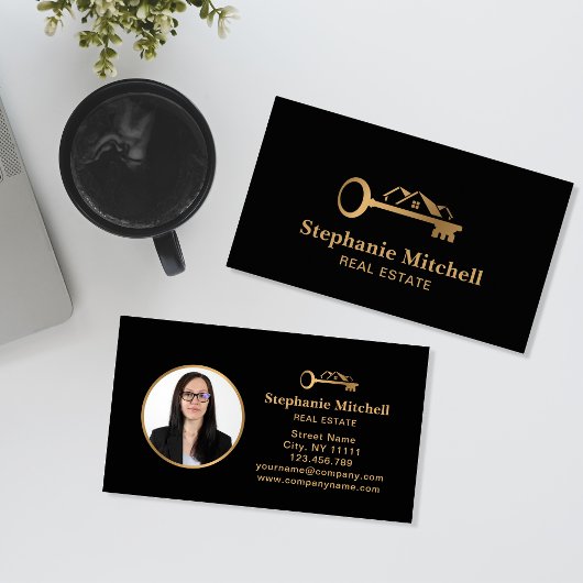 Carte De Visite Insertion Photo Immobilier Ajouter Realtor Photo