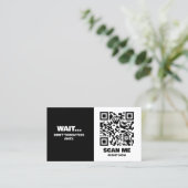 Carte De Visite Insertion promotionnelle de code QR simple (Debout devant)