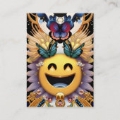 Carte De Visite Insertions de package Emoji, Merci amusant Papillo (Devant)
