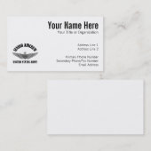 Carte De Visite Insigne d'aviation supérieur (Devant / Derrière)