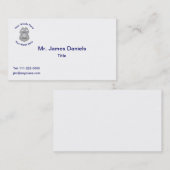 Carte De Visite Insigne de police universel (Devant / Derrière)