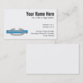 Carte De Visite Insigne d'infanterie de combat (Devant / Derrière)