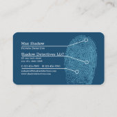 Carte De Visite Inspecteur privé (Dos)