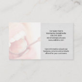 Carte De Visite Inspection de la bouche des dents propres (Dos)