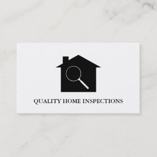 Carte De Visite Inspection de maison de biens immobiliers