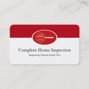 Carte De Visite Inspection de maison de biens immobiliers