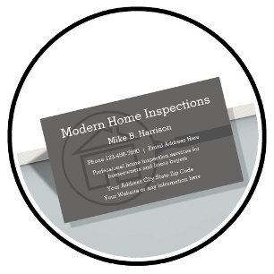 Carte De Visite Inspection de maison professionnelle design modern