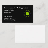 Carte De Visite Inspection et évaluation de maison (Devant / Derrière)