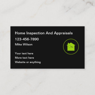 Carte De Visite Inspection et évaluation de maison