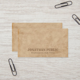 Carte De Visite Inspiration Antique Look Premium épais luxe