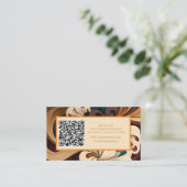 Carte De Visite Inspiration florale Abstraite (Debout devant)