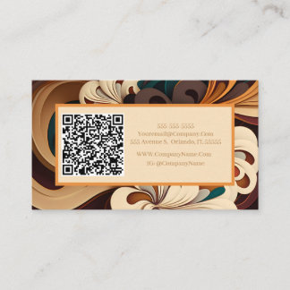 Carte De Visite Inspiration florale Abstraite