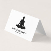 Carte De Visite Inspiration minimale Yoga Instructeur Professionne (Devant)