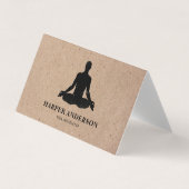 Carte De Visite Inspiration minimale Yoga Instructeur Professionne (Devant)