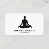 Carte De Visite Inspiration minimale Yoga Instructeur Professionne (Devant)