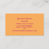 Carte De Visite Inspiration Rétro (Dos)