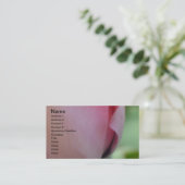 Carte De Visite Inspiration rose (Debout devant)