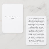 Carte De Visite Inspiration signet (Devant / Derrière)