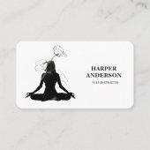 Carte De Visite Inspiration Yoga Instructeur Professionnel (Devant)