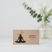 Carte De Visite Inspiration Yoga Instructeur Professionnel (Debout devant)