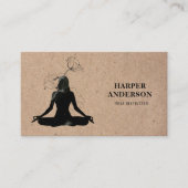 Carte De Visite Inspiration Yoga Instructeur Professionnel (Devant)